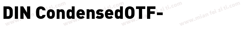 DIN CondensedOTF字体转换